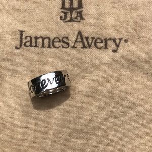 James Avery silver friends forever ring